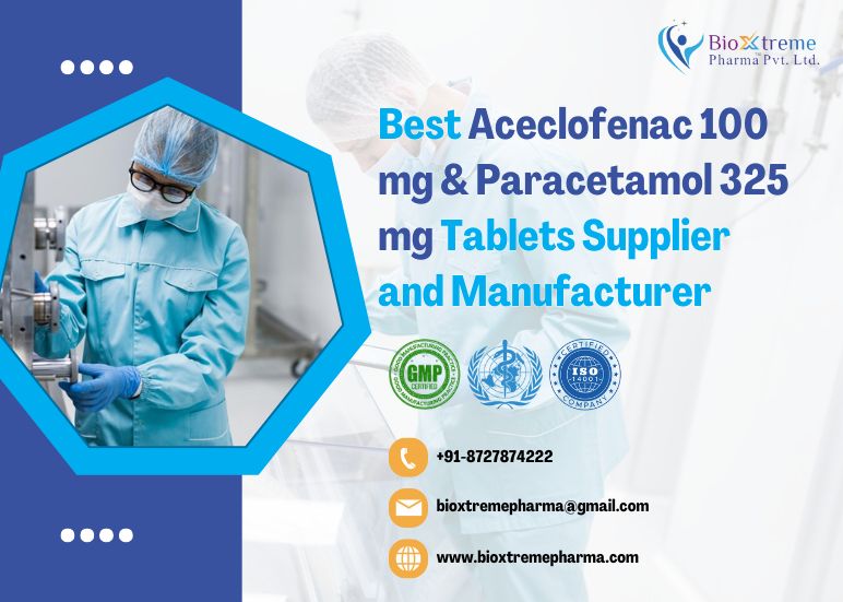 citriclabs | Aceclofenac 100 mg & Paracetamol 325 mg Tablets Supplier and Manufacturer